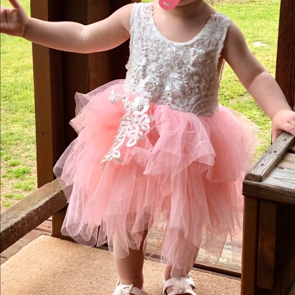 Lace with Tutu Layered Dress